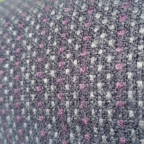 Ann Taylor Loft Petites Black Gray & Purple Polka Dot Mini Skirt Size 8P - Picture 11 of 11